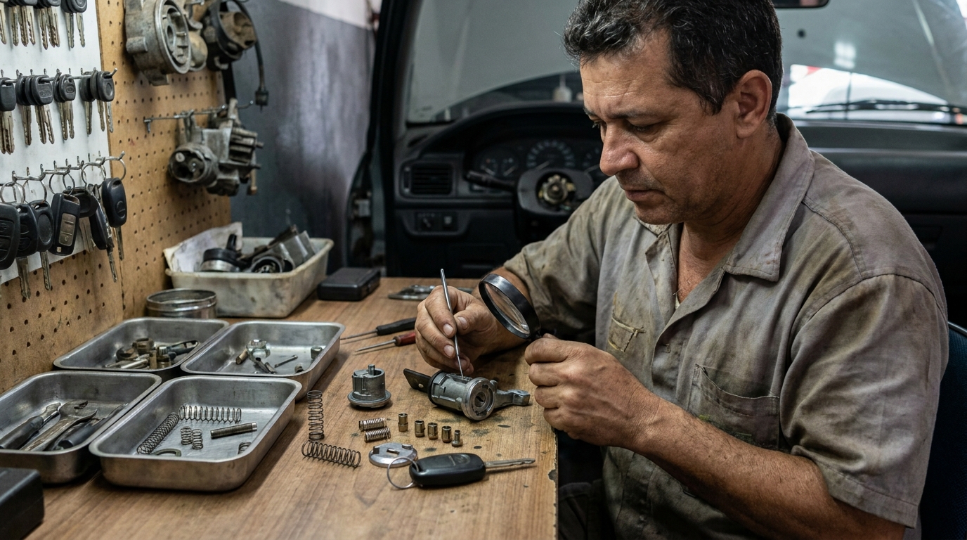 Reparo de Fechadura Automotiva em São José dos Campos‑SP
